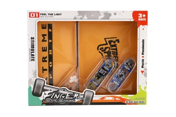 Skateboards à visser à doigts avec rampe
