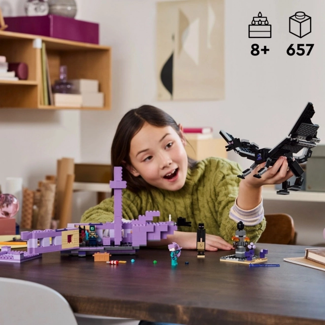 LEGO Minecraft 21264 Dragon de l'Ender et navire de l'End