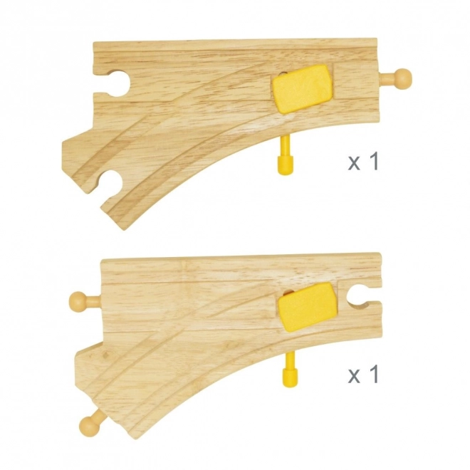 Grandes aiguillages Bigjigs Rail 2 pcs