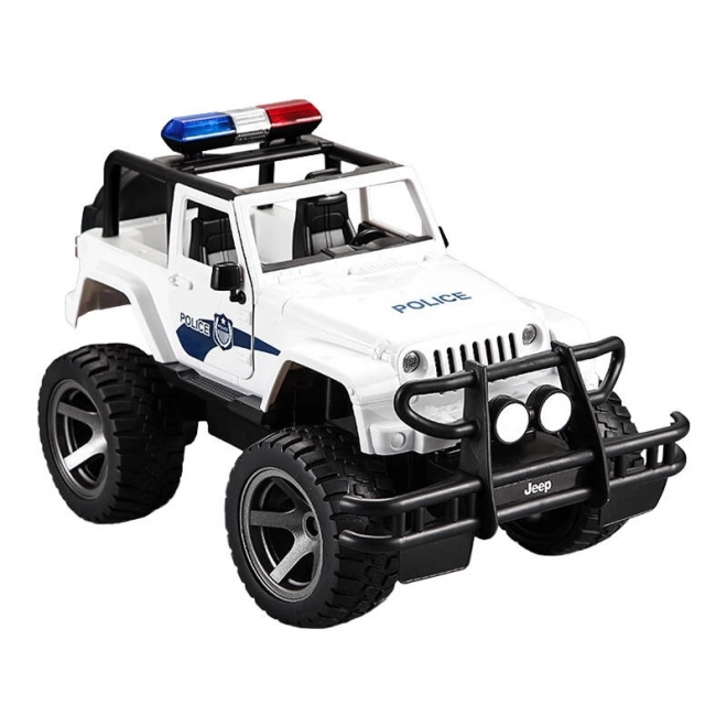Voiture télécommandée 1:12 Double Eagle (blanche) Jeep (Police) E550-003