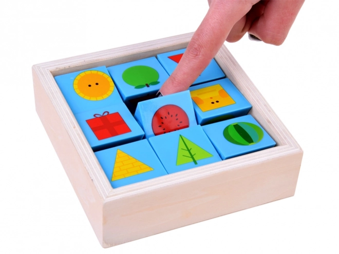 Cubes éducatifs en bois avec images