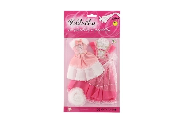 Vêtements avec accessoires pour poupées 2 pièces