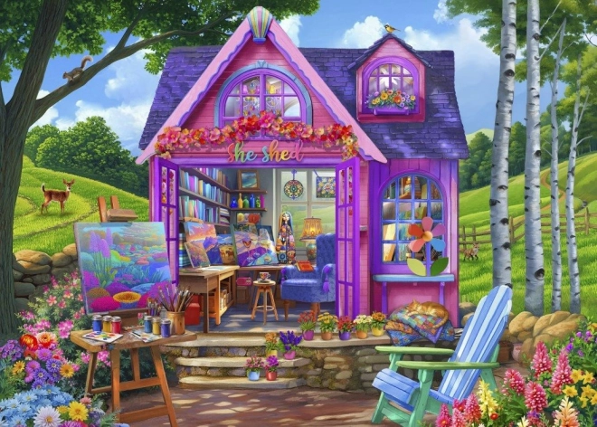 Puzzle Studio dans le chalet 500 pièces