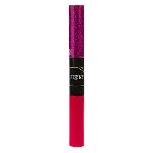 Lukky 2-en-1 mascara et paillettes pour cils, rouge