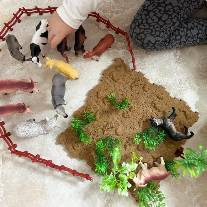 Woopie ensemble de jouets Ferme avec valisette 57 pièces