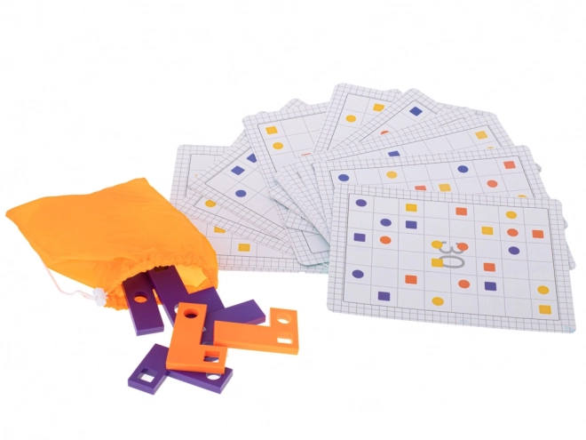 Jeu logique Puzzle Tetris avec cartes