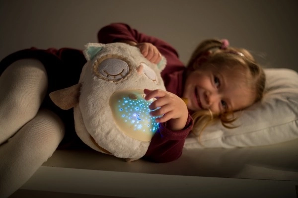 Doudou - chouette avec lumière et son