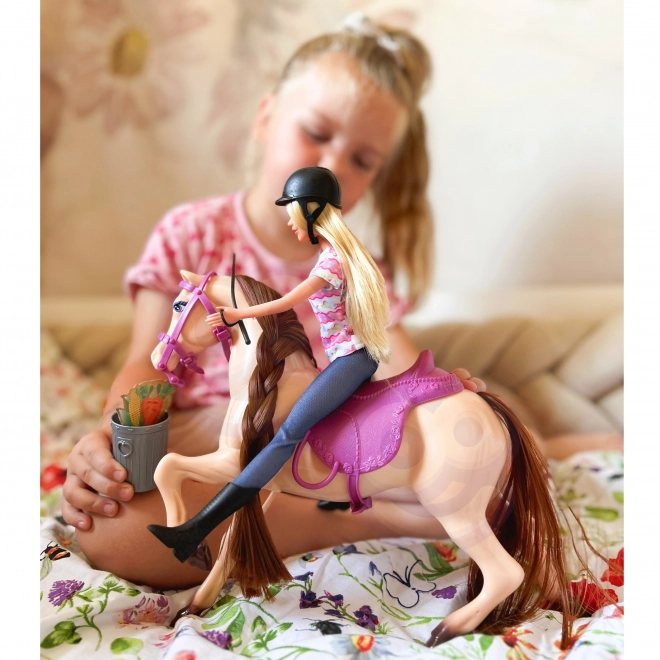 Woopie Royal set poupée ravissante avec cheval et accessoires