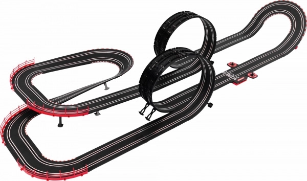 Piste dynamique avec looping et mur vertical