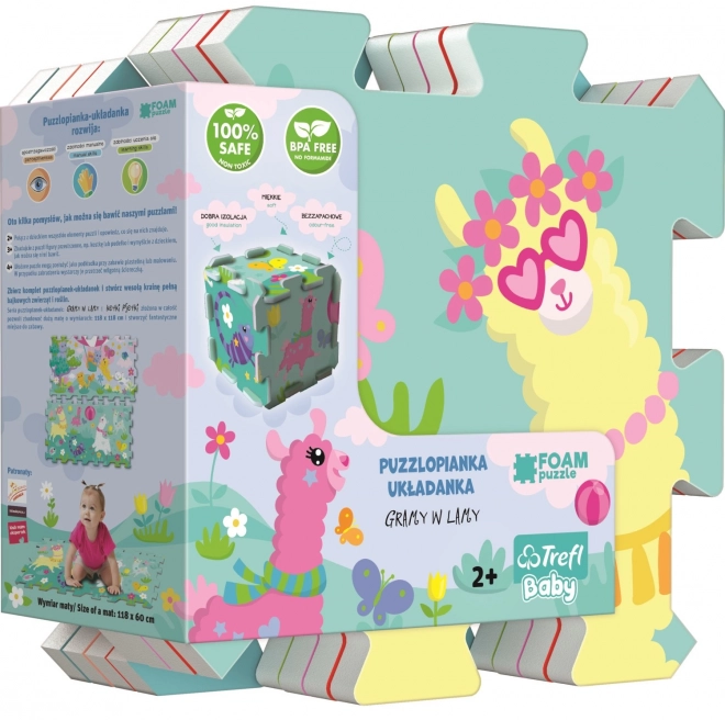 Puzzle en mousse lamas joyeux TrefL