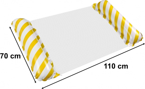 Matelas de plage gonflable jaune pour l'eau