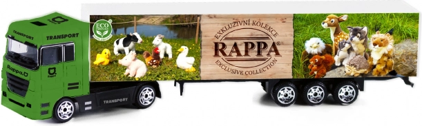 Camion auto peluche exclusive – modèle en métal 1:87 avec remorque