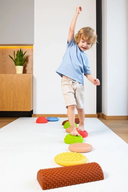 Piste sensorielle pastel de santé 11 éléments