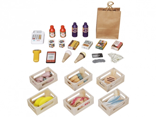 Stand en bois et théâtre 2-en-1 pour jeu créatif pour enfants ZA5267