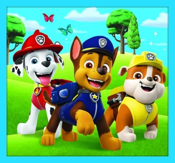 Puzzle Pat' Patrouille Tlapková Patrola 10 en 1 Équipe Fiable dans une boîte 40x27x6cm