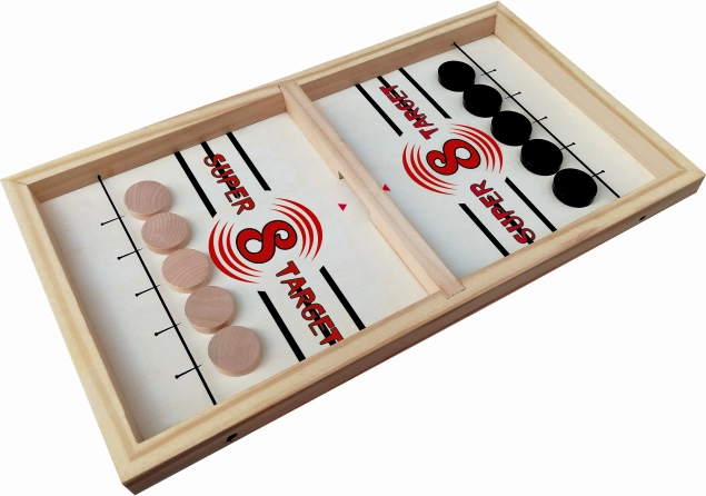 Hockey sur table en bois 55,5x29,5 cm