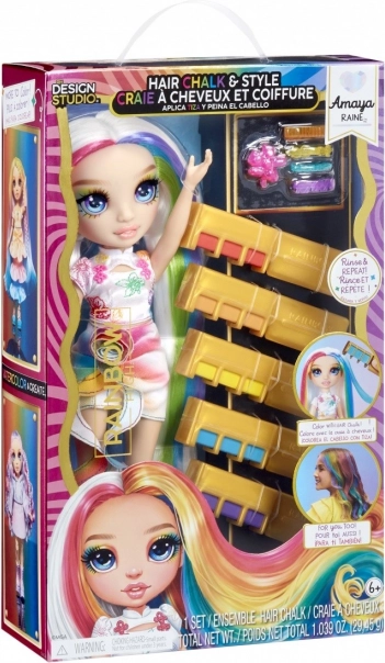 poupée Rainbow High avec craies pour cheveux Amaya