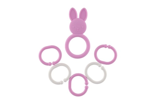 Jouet de dentition animal avec pendentifs