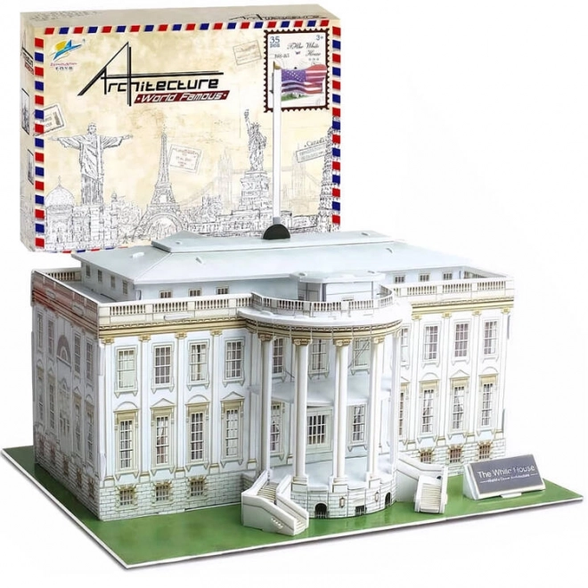 Puzzle 3D en relief du BÂTIMENT DE LA MAISON BLANCHE ZA2529