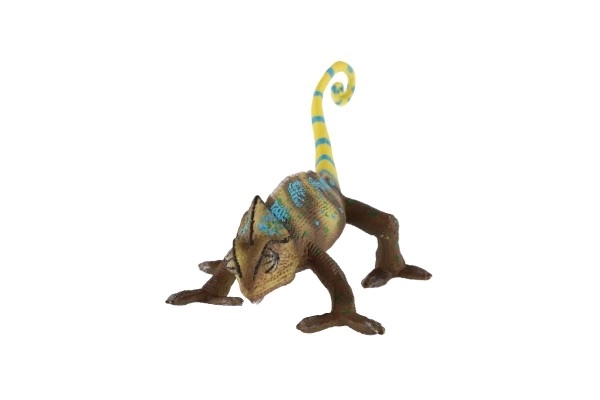 Caméléon yéménite en plastique zooté 18cm dans un sachet