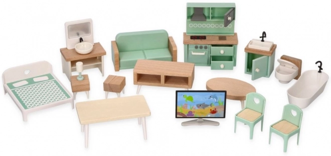 Grande maison de poupées en bois