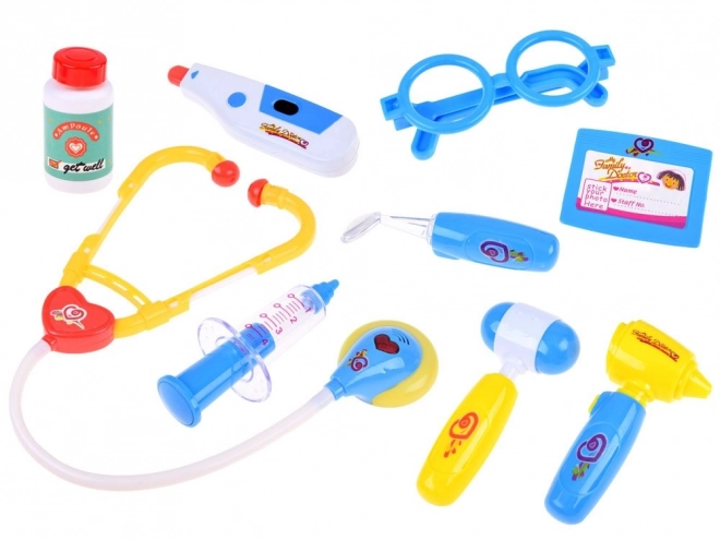Ensemble interactif petit médecin docteur