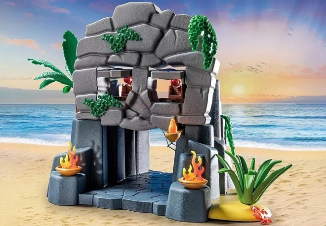 Set de jeu PLAYMOBIL Pirates - Île du crâne