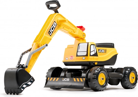 Pelle mécanique pour enfant JCB à pédales avec bras pivotant et casque FALK