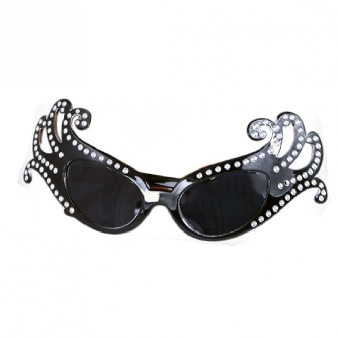 Lunettes de carnaval Lady G noires