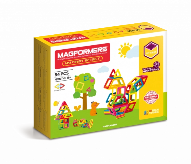 Mon premier MAGFORMERS – jeu de construction magnétique 54 pièces