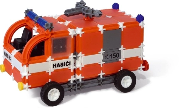 Kit de construction SEVA TRANSPORT Pompiers plastique 545 pièces dans une boîte 35x33x5cm