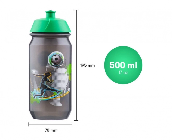 Bouteille d'eau avec motif de football