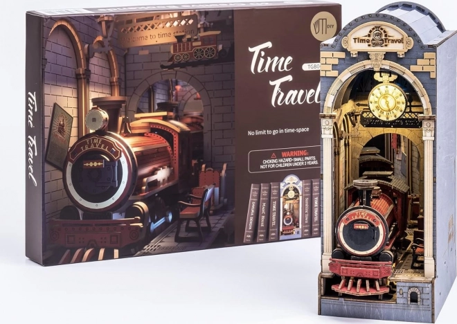 Serre-livres Voyage dans le temps avec éclairage LED