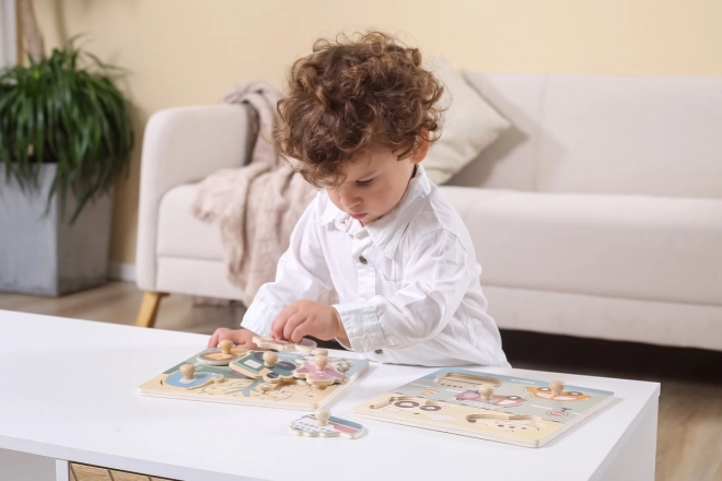 Puzzle en bois - animaux