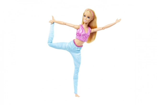 Barbie en mouvement - Blonde avec leggings bleus HRH27