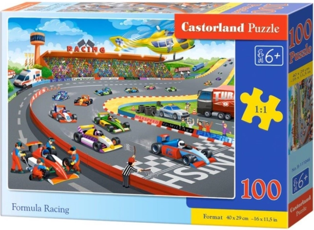 Puzzle 100 pièces course de formule