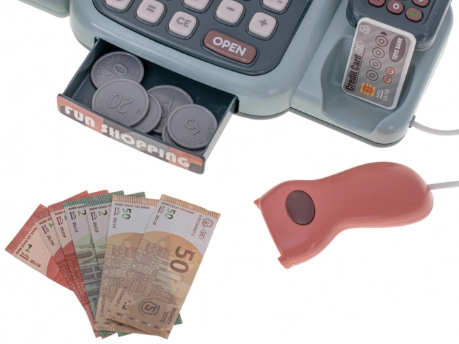 Caisse enregistreuse interactive pour enfants avec accessoires