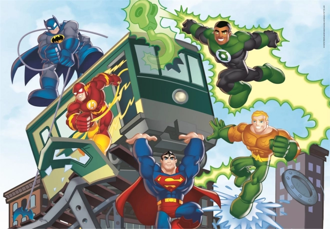 Puzzle DC Super Friends 4 en 1 pour enfants