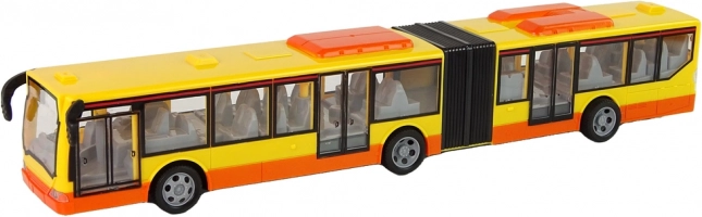 Autobus urbain articulé télécommandé de couleur orange