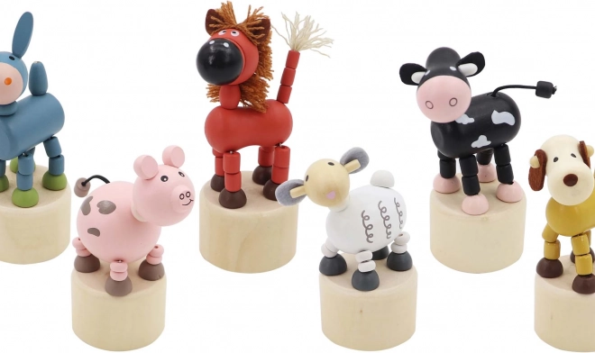 Animaux de ferme en bois compressibles