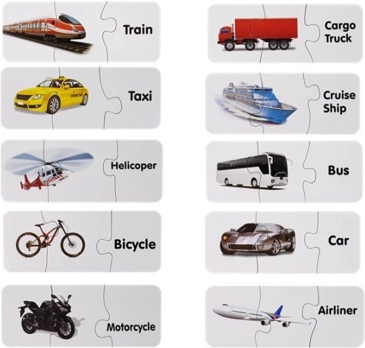 10 paires auto-correctives de moyens de transport