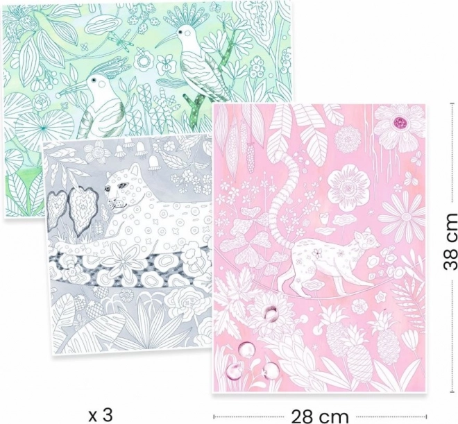DJECO Galerie de coloriage Sauvage