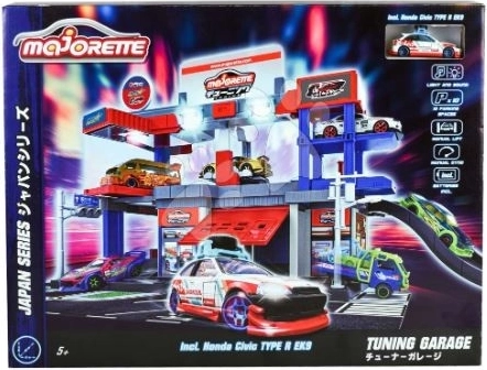 Garage de tuning japonais Majorette avec voiture