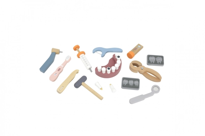Ensemble de dentiste en bois