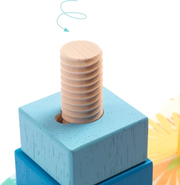 Tour empilable colorée pour enfants DJECO
