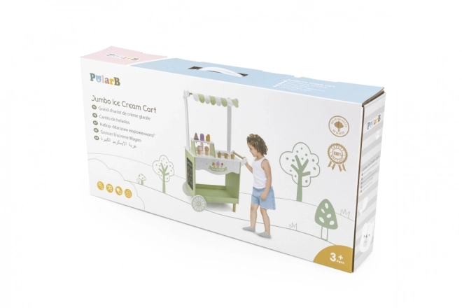 Stand de crème glacée en bois