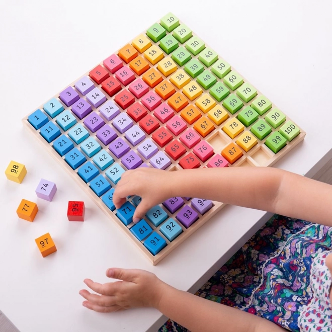 Jouet éducatif Bigjigs Toys – Chiffres en bois dans un plateau