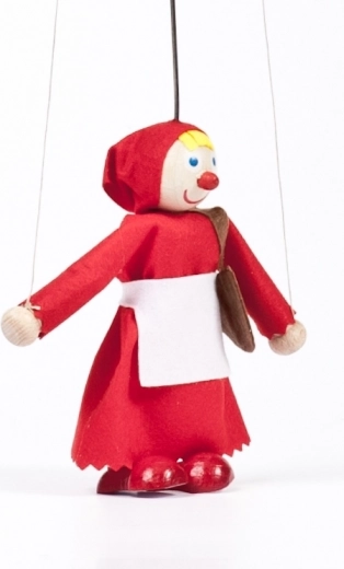 Gerlich marionnette en bois Petit Chaperon rouge