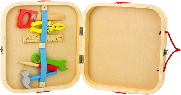 Ensemble en bois pour les petits maîtres - animaux à assembler dans une valise
