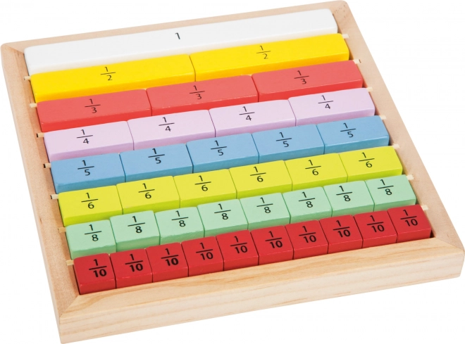 Tableau éducatif Small Foot coloré fractions
